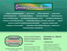 Tablet Screenshot of cannabisconsumerresearch.com